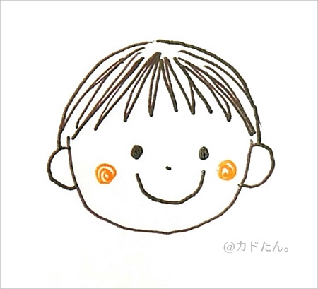 ボールペンイラスト 人の顔の描き方 無料書き込み式ドリル作りました